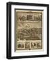 Atlantic, Iowa - Panoramic Map-Lantern Press-Framed Art Print