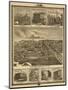 Atlantic, Iowa - Panoramic Map-Lantern Press-Mounted Art Print