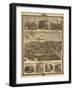 Atlantic, Iowa - Panoramic Map-Lantern Press-Framed Art Print