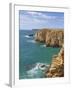 Atlantic Ocean and Cliffs on the Cape St. Vincent Peninsula, Sagres, Algarve, Portugal, Europe-Neale Clarke-Framed Photographic Print