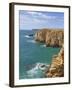 Atlantic Ocean and Cliffs on the Cape St. Vincent Peninsula, Sagres, Algarve, Portugal, Europe-Neale Clarke-Framed Photographic Print