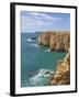 Atlantic Ocean and Cliffs on the Cape St. Vincent Peninsula, Sagres, Algarve, Portugal, Europe-Neale Clarke-Framed Photographic Print