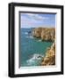 Atlantic Ocean and Cliffs on the Cape St. Vincent Peninsula, Sagres, Algarve, Portugal, Europe-Neale Clarke-Framed Photographic Print