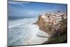 Atlantic Ocean waves breaking below cliffs of Azenhas do Mar on the west coast, Azenhas do Mar-Stuart Black-Mounted Photographic Print