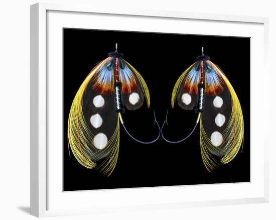 Atlantic Salmon Fly designs 'Western Illusion'-Darrell Gulin-Framed Photographic Print