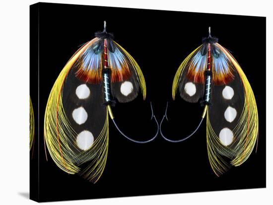 Atlantic Salmon Fly designs 'Western Illusion'-Darrell Gulin-Stretched Canvas