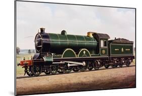 Atlantic Steam Locomotive-null-Mounted Premium Giclee Print