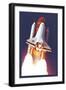 Atlantis Lift-Off-null-Framed Art Print