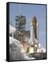 Atlantis' Twin Solid Rocket Boosters Ignite-Stocktrek Images-Framed Stretched Canvas