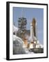 Atlantis' Twin Solid Rocket Boosters Ignite-Stocktrek Images-Framed Photographic Print