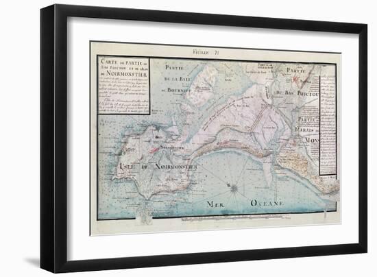 Atlas 131 H.Fol 71 Map of Part of Bas-Poitou and the Ile De Noirmoutier, 1703-Claude Masse-Framed Giclee Print