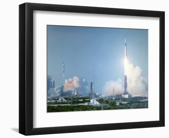 Atlas-Agena Rocket Launch for Gemini 8-null-Framed Premium Photographic Print