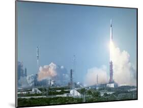 Atlas-Agena Rocket Launch for Gemini 8-null-Mounted Premium Photographic Print