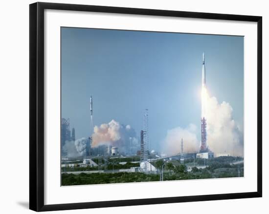 Atlas-Agena Rocket Launch for Gemini 8-null-Framed Photographic Print