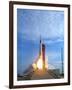 Atlas Agena target vehicle liftoff for Gemini 11 Photograph - Cape Canaveral, FL-Lantern Press-Framed Art Print