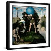 Atlas and Hercules (From the Labours of Hercule)-Lucas Cranach the Elder-Framed Giclee Print