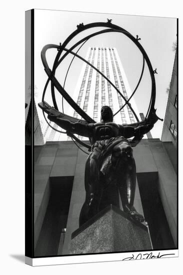 Atlas at Rockefeller Center-Laura Denardo-Stretched Canvas