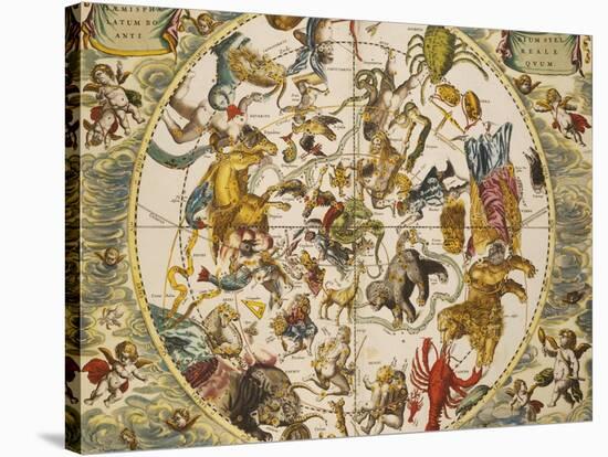 Atlas Coelestis Seu Harmonia Macrocosmica, 18th Century-Andreas Cellarius-Stretched Canvas