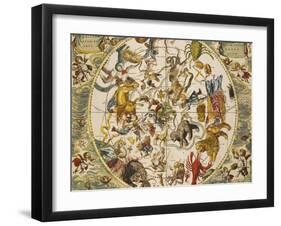 Atlas Coelestis Seu Harmonia Macrocosmica, 18th Century-Andreas Cellarius-Framed Giclee Print
