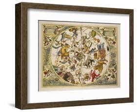 Atlas Coelestis Seu Harmonia Macrocosmica. Engraved Celestial Atlas By Andreas Cellarius-Andreas Cellarius-Framed Giclee Print