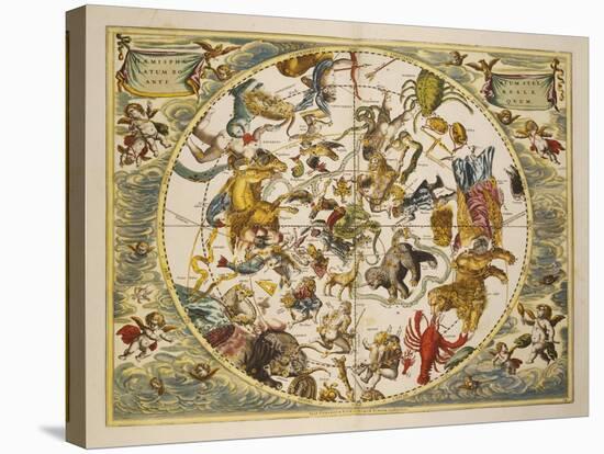 Atlas Coelestis Seu Harmonia Macrocosmica. Engraved Celestial Atlas By Andreas Cellarius-Andreas Cellarius-Stretched Canvas