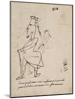 Atlas de Napoléon, caricature-null-Mounted Giclee Print