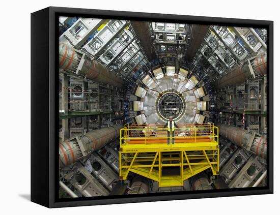 ATLAS Detector, CERN-David Parker-Framed Stretched Canvas