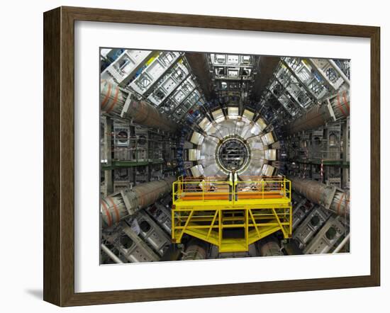 ATLAS Detector, CERN-David Parker-Framed Photographic Print