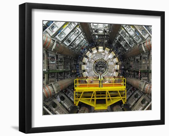 ATLAS Detector, CERN-David Parker-Framed Photographic Print