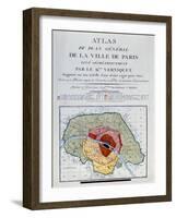 Atlas Du Plan General De La Ville De Paris, 1796-Edme Verniquet-Framed Giclee Print