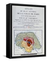 Atlas Du Plan General De La Ville De Paris, 1796-Edme Verniquet-Framed Stretched Canvas