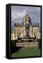 Atlas Fountain with Facade of Castle Howard in Background-John Thomas-Framed Stretched Canvas