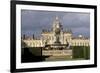 Atlas Fountain with Facade of Castle Howard in the Background-John Thomas-Framed Giclee Print