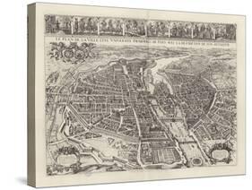 Atlas général de la ville, des faubourgs et des monuments de Paris-Melchior Tavernier-Stretched Canvas