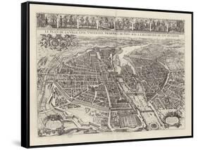 Atlas général de la ville, des faubourgs et des monuments de Paris-Melchior Tavernier-Framed Stretched Canvas