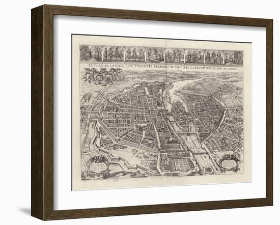 Atlas général de la ville, des faubourgs et des monuments de Paris-Melchior Tavernier-Framed Giclee Print
