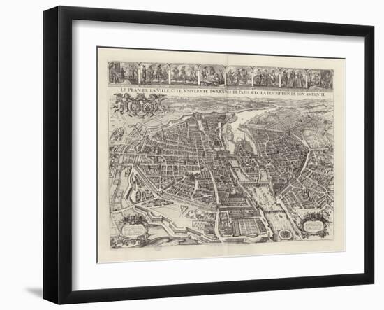 Atlas général de la ville, des faubourgs et des monuments de Paris-Melchior Tavernier-Framed Giclee Print