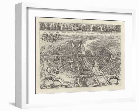 Atlas général de la ville, des faubourgs et des monuments de Paris-Melchior Tavernier-Framed Giclee Print