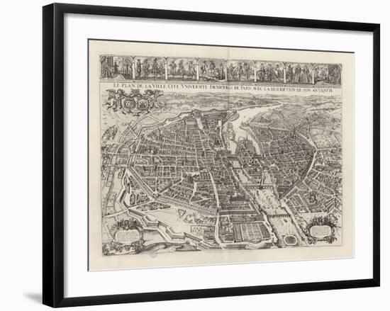 Atlas général de la ville, des faubourgs et des monuments de Paris-Melchior Tavernier-Framed Giclee Print