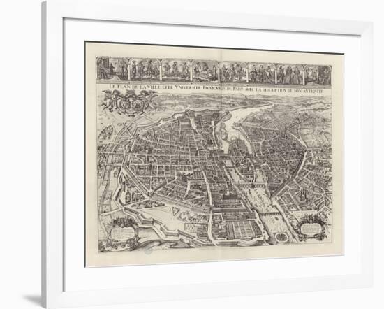 Atlas général de la ville, des faubourgs et des monuments de Paris-Melchior Tavernier-Framed Giclee Print