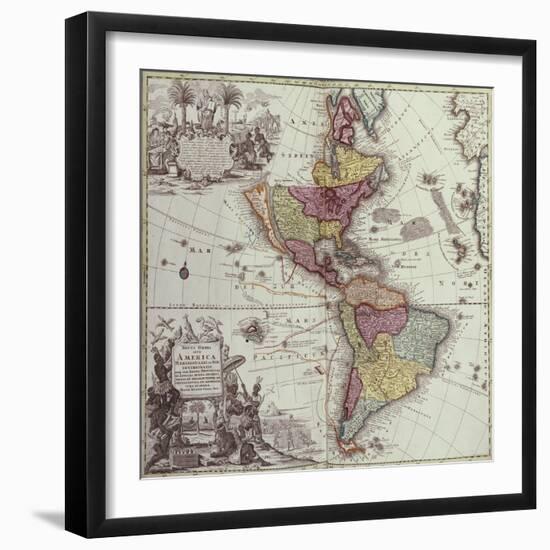 Atlas Geographicus, 1725-Georg Matthaus Seutter-Framed Giclee Print