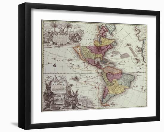 Atlas Geographicus, 1725-Georg Matthaus Seutter-Framed Giclee Print