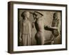 Atlas, Hercules and Athena with the Golden Apples of the Hesperides, Marble Relief (5th BCE)-null-Framed Giclee Print