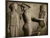 Atlas, Hercules and Athena with the Golden Apples of the Hesperides, Marble Relief (5th BCE)-null-Mounted Giclee Print