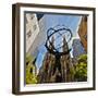 Atlas Sculpture and St. Patrick's Cathedral, Manhattan, New York-Sabine Jacobs-Framed Photographic Print