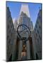 Atlas Statue holding the world at Rockefeller Center, New York City, New York-null-Mounted Photographic Print