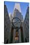 Atlas Statue holding the world at Rockefeller Center, New York City, New York-null-Stretched Canvas
