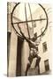 Atlas Statue, Rockefeller Center, New York City-null-Stretched Canvas