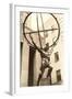 Atlas Statue, Rockefeller Center, New York City-null-Framed Art Print