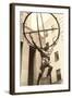 Atlas Statue, Rockefeller Center, New York City-null-Framed Art Print